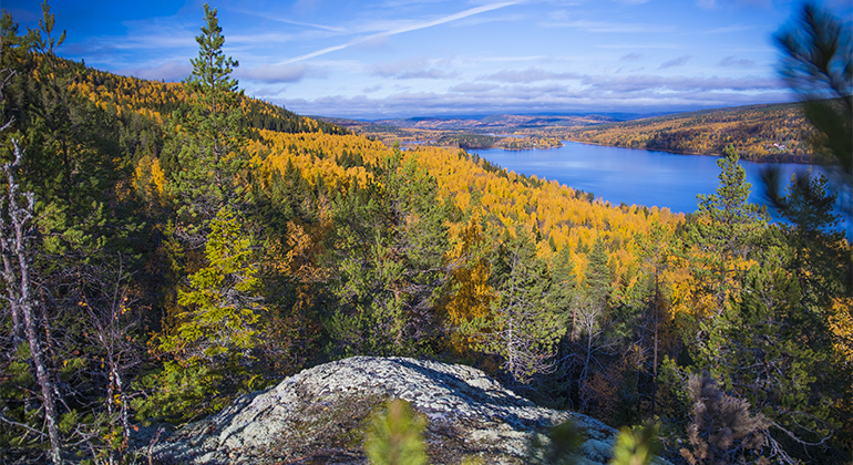 Vacker utsikt från Sönnasjöbergen.
