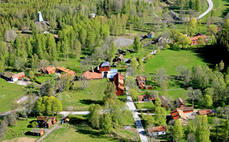 Flygfoto Pershyttan. Foto: Bergslagsbild.