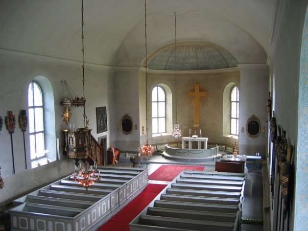 Interiör i Lillkyrka kyrka