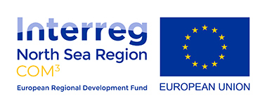 Logo för interreg-projektet COM3