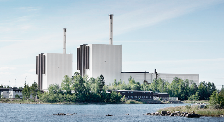 Forsmarks kärnkraftverk, bild Vattenfall.
