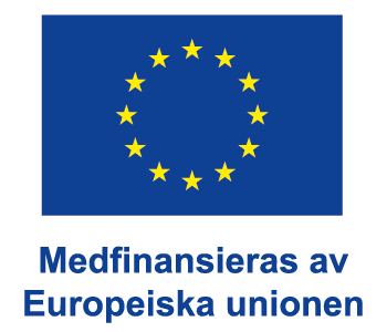 Logotyp med EU-flaggan och texten Medfinansieras av Europeiska unionen.