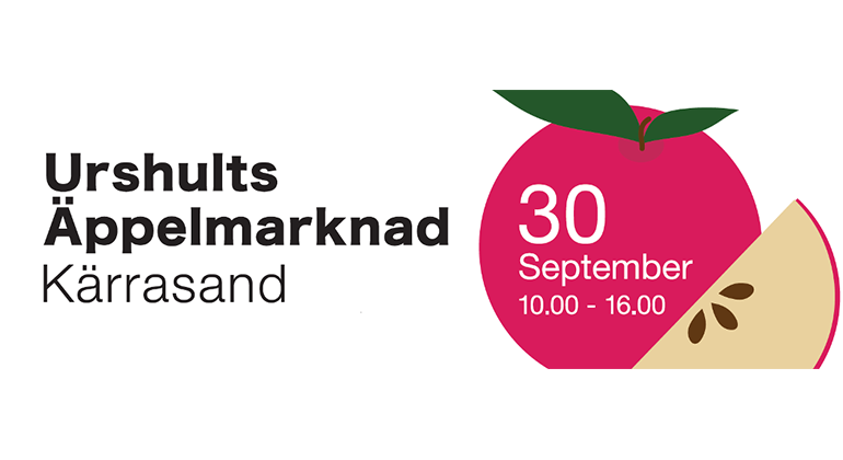 Urshults äppelmarknad, Kärrasand. 30 september 10-16.