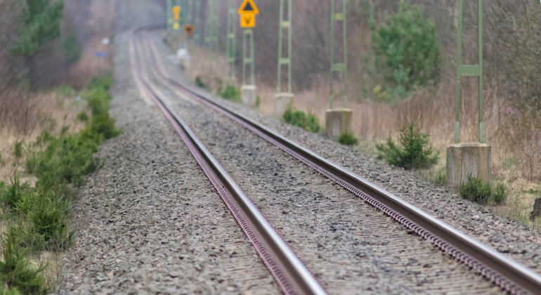 Bild på ett järnvägsspår. Foto: Martin Fransson