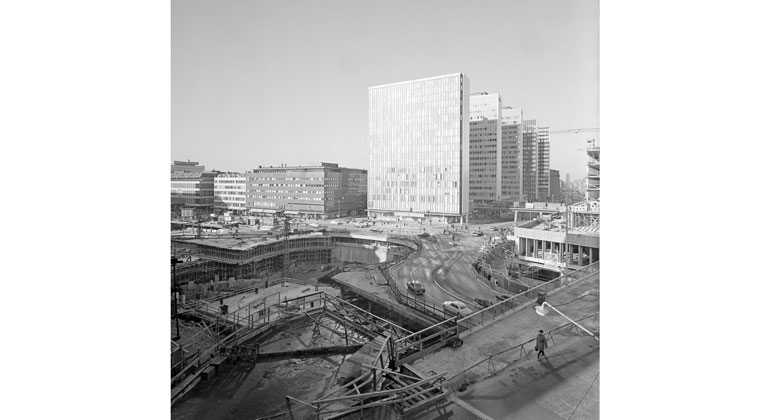 Sergels torg i Stockholm 1964.
