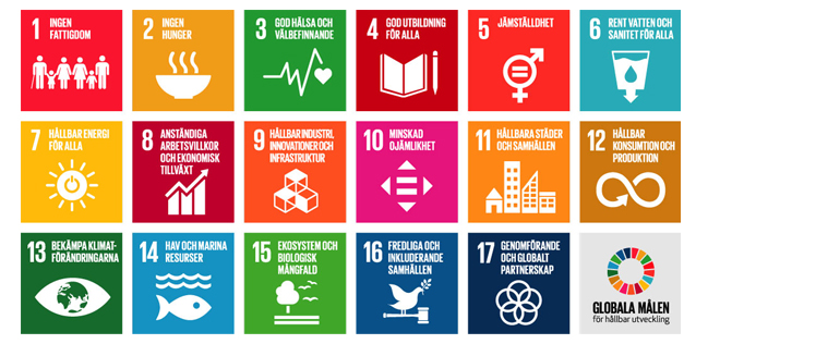 Illustration av de globala målen Agenda 2023.