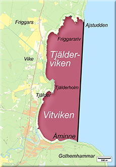 Karta Vikeån och Gothemån