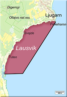 Karta Svajdeån, Lavasån och Tutenån