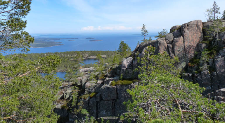 Utsikt över Skuleskogens nationalpark