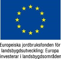 Logotyp för europeiska jordbruksfonden för landsbyggdsutveckling: Europa investerar i landsbygdsområden