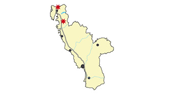 Karta över Kungsbacka kommun