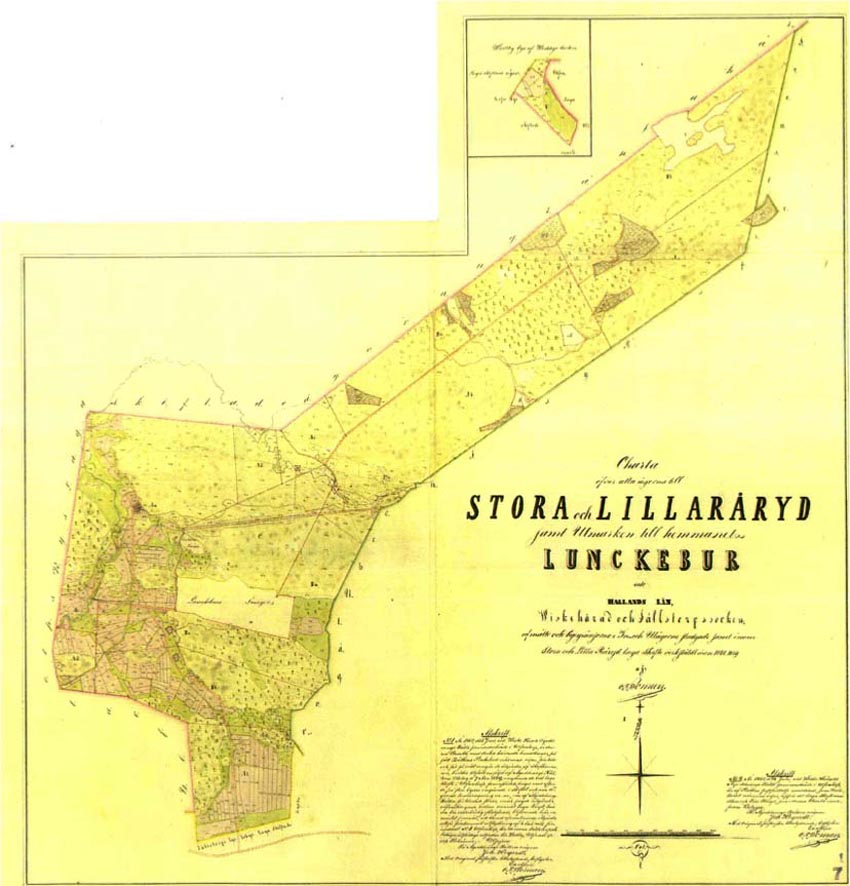 Karta från Laga skifte 1848