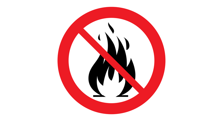 Symbol eldningsförbud