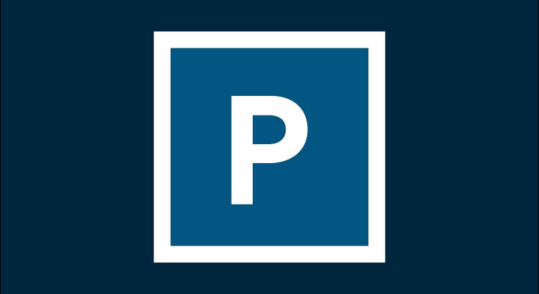 Piktogram för parkering - bokstaven P