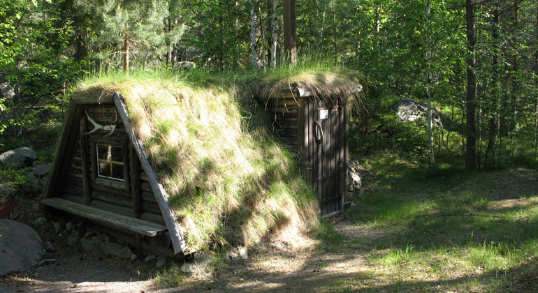 Kojan i Hådells gammelskog. Foto: Länsstyrelsen Gävleborg
