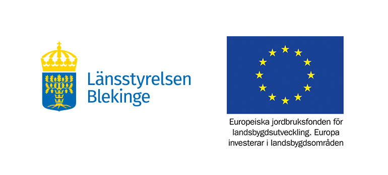 Länsstyrelsen Blekinges och EU Jordbruksfondens logotyper