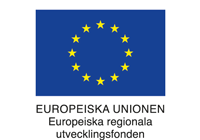Logotyp Europeiska unionen, Europeiska regionala utvecklingsfonden.