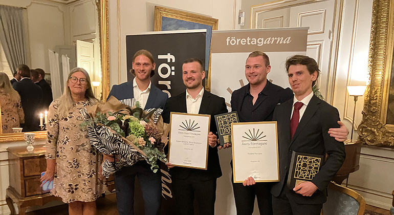 Gruppbild på de som utsetts till årets företagare.