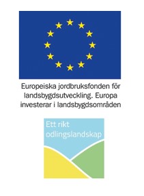 EU-flagga och logga Ett rikt odlingslandskap