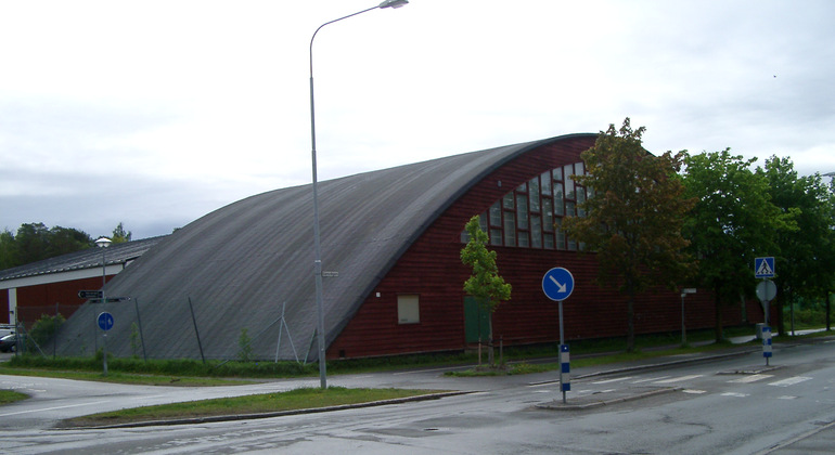 Tennishallen i Östersund. Foto: Länsstyrelsen Jämtlands län.