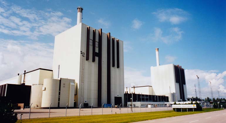Bild på kärnkraftverket i Forsmark
