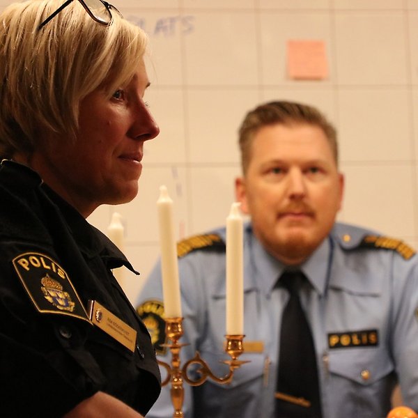 Polisen i Östersund är en av aktörerna i Samverket. Polismästare Erik Bakkman kom på invigningen i Östersund tillsammans med kollegor och berättade om Hackaton.