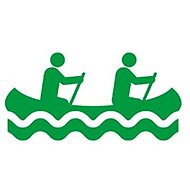 Grön paddlingssymbol