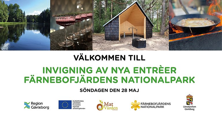 Invigning av de nya entréerna i Färnebofjärdens nationalpark 28 maj